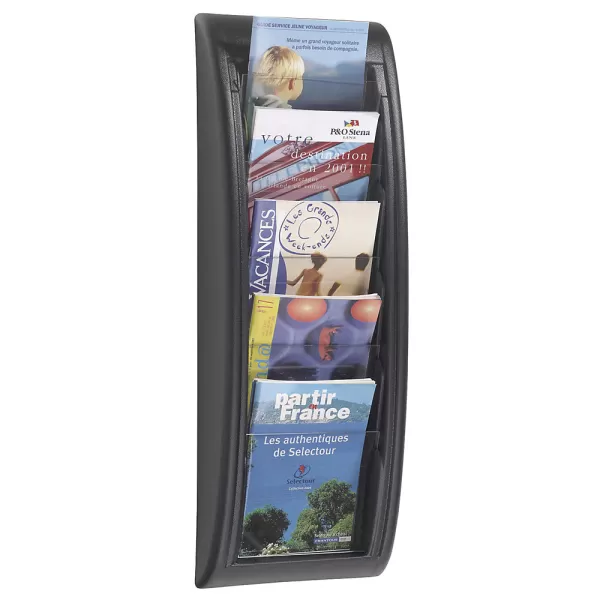 image of Original Fast Paper A5 Wall Mounted Literature Holder 5 Pockets