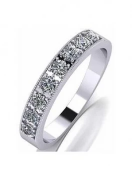 image of Moissanite Platinum 0.5Ct Total Eternity Ring