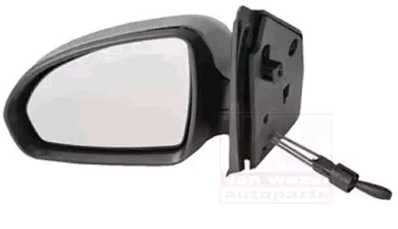 Image of VAN WEZEL 2911813 Wing mirror * HAGUS * Left, Control: cable pull, primed Outside Mirror (50)