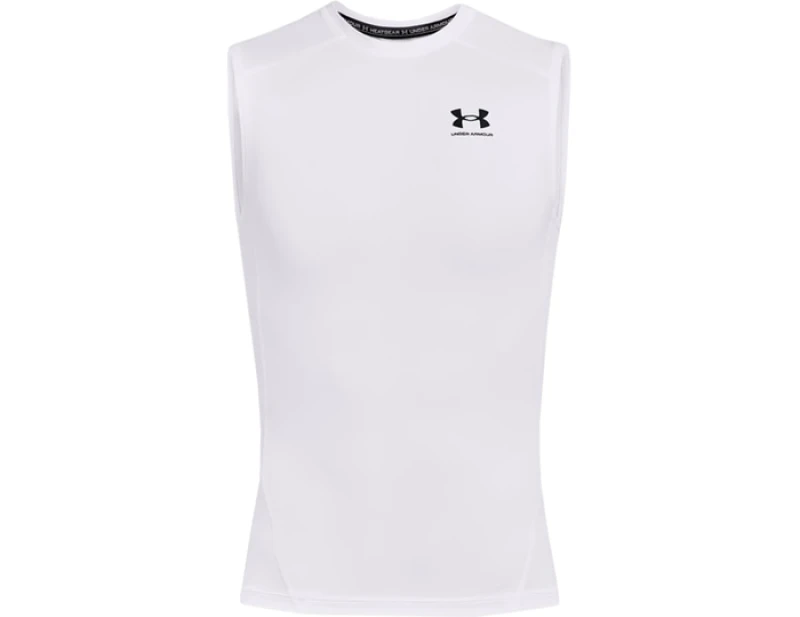 Image of Under Armour Armour HeatGear Sleeveless Mens - White White S