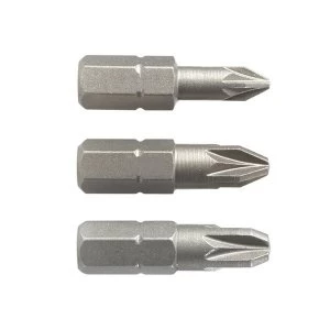 Image of Black & Decker X61043 Screwdriver Pozidriv Bits (Pack 3)