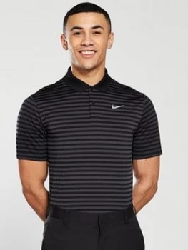 Nike Golf Dry Stripe Polo Black Grey Size S Men