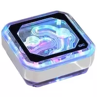 image of Alphacool Eisblock XPX Aurora CPU Water Block - Plexi Chrome Digital RGB