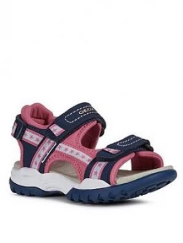 Image of Geox Girls Borealis Sandals - Navy