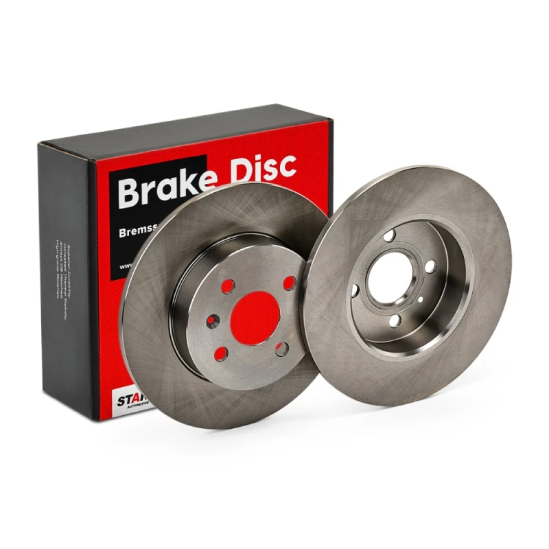 Image of STARK SKBD-0020089 Brake disc Rear Axle, solid, Cast Iron, Uncoated, Untreated, without bolts/screws Cast Iron Brake Disc (82)
