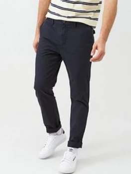 Image of Lyle & Scott Needlecord Trousers - Navy, Size 30, Men