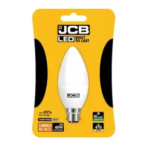 image of JCB - LED Candle 470lm Opal 6w B22 2700k - S10984