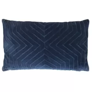 image of Mahal Geometric Cushion Navy