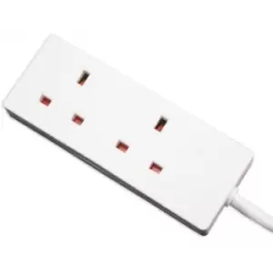 image of 5m White 2 way White Power Extension Socket 13amp plug