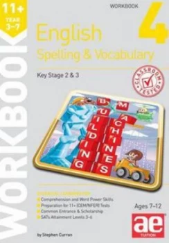 Image of 11+ Spelling and Vocabulary Workbook 4 by Stephen C Curran Paperback