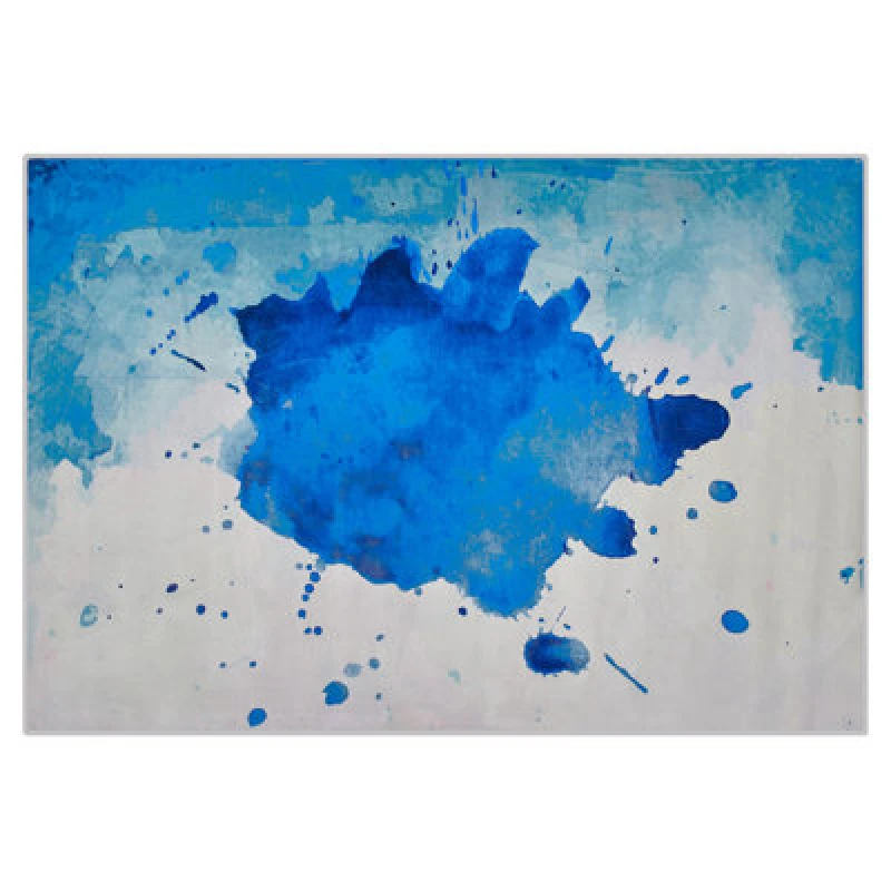 Image of Beliani Rug Odalar Blue 140 X 200 Cm