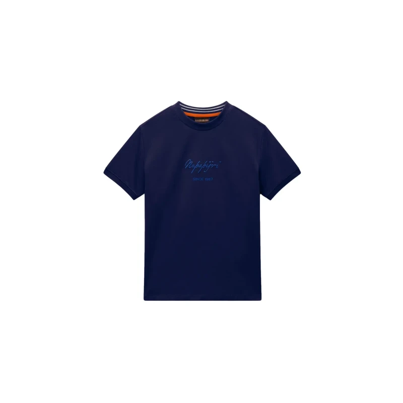 Image of Womens T-Shirt Napapijri Baryte Bleu Female XS