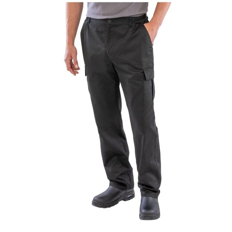 Image of Result Result Men Plain Work Trousers in Black Size: 3X-Large Black XXXL Male 5063750324913
