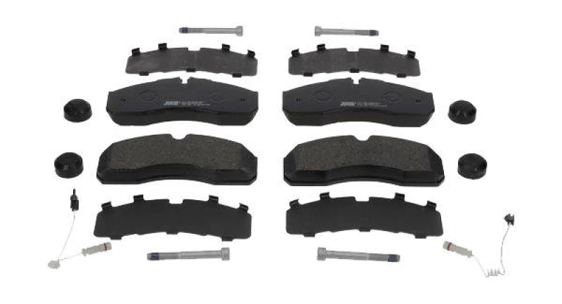 Image of JURID 2916009561 Brake pad set incl. wear warning contact, with accessories Brake Pad Set,disc brake (402)