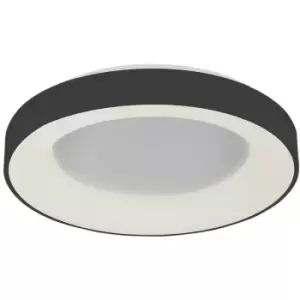 Image of Italux Lighting - Italux Giulia - Modern LED Flush Ceiling Light Black, Warm White 3000K 2200lm