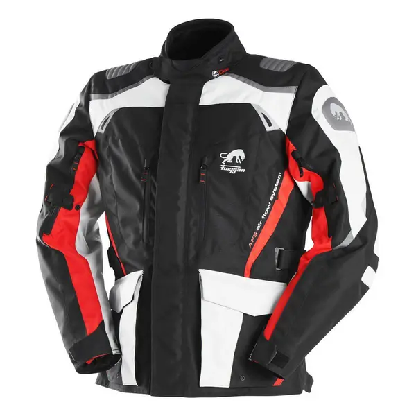 Image of Furygan Apalaches Jacket Black Pearl Red Size XL
