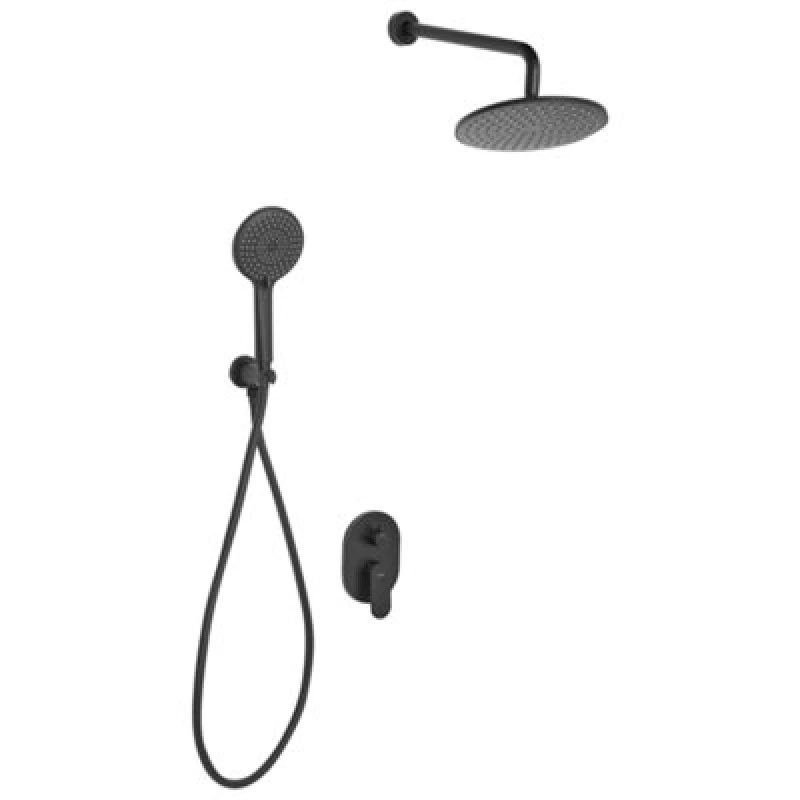 Image of Beliani Concealed Shower Set With Rainshower Tinguiririca Black