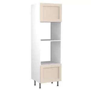 Image of KitchenKIT Shaker 60cm Oven and Microwave Unit - Matt Cashmere