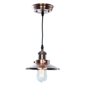 image of The Lighting and Interiors Group Holburn Lantern Ceiling Light - Copper