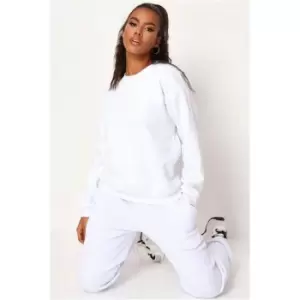 Image of I Saw It First White Basic Sweatshirt - White
