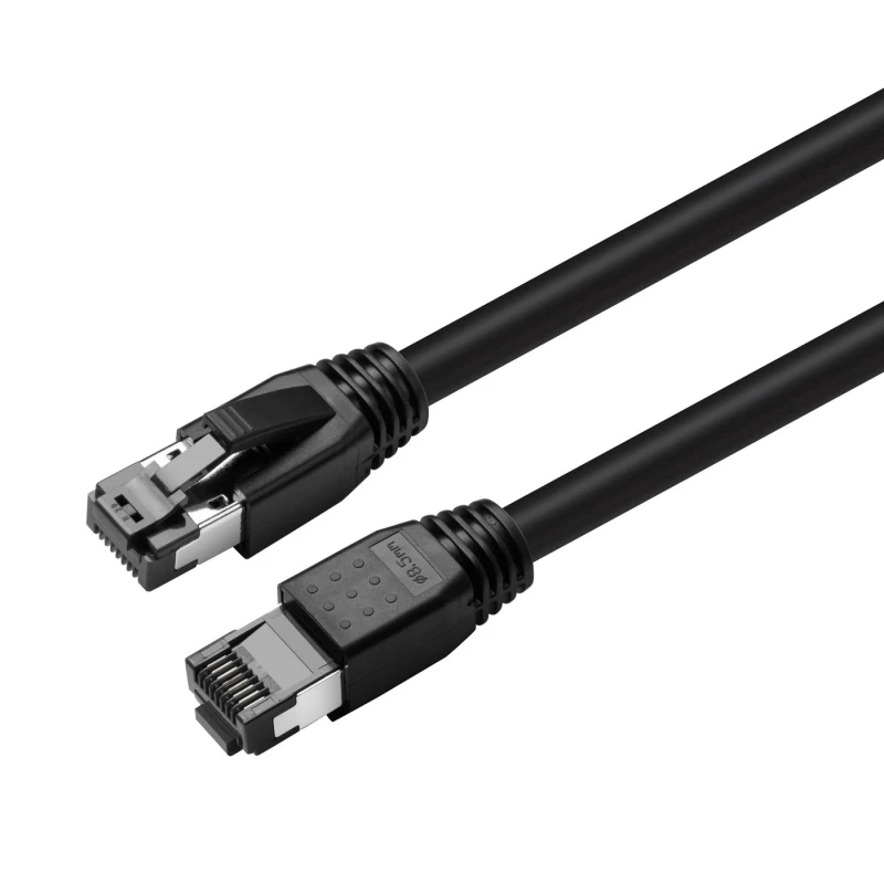 Image of Microconnect MC-SFTP80025S networking cable Black 0.25 m Cat8.1 S/FTP