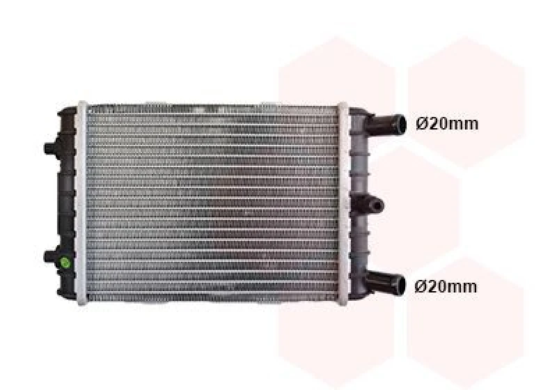 Image of VAN WEZEL Engine radiator VAN WEZEL 03012704