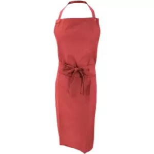 Image of Jassz Bistro Unisex Bib Apron With Pocket / Barwear (Pack of 2) (One Size) (Red) - Red