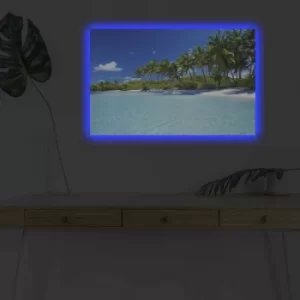 Image of 4570DHDACT-162 Multicolor Decorative LED Lighted Canvas Painting