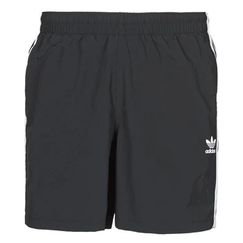 image of adidas 3-STRIPE SWIMS mens in Black - Sizes S,M,L,XS,UK M,UK L,UK XL