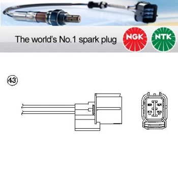 Image of 1x NGK NTK Oxygen O2 Lambda Sensor OZA569-H1 OZA569H1 (0499)