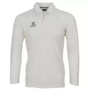 Image of Shrey Performance Playing Shirt L/S Senior - White