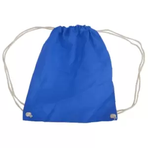 Image of Westford Mill Cotton Gymsac Bag - 12 Litres (Pack of 2) (One Size) (Bright Royal)