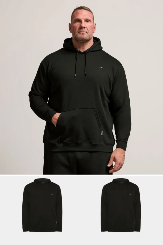 Image of BadRhino BadRhino Men 2 Pack Core Hoodies in Black Size: 2X-large Black XXL Male 5063111756889