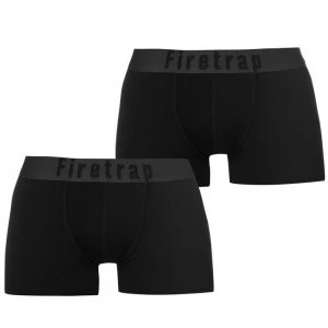 image of Firetrap 2 Pack Trunks Mens - Black / Black