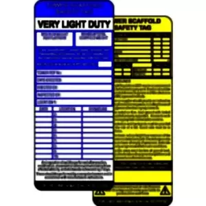 image of Tower Scaffold Safety Tag Inserts (Pack of 50)