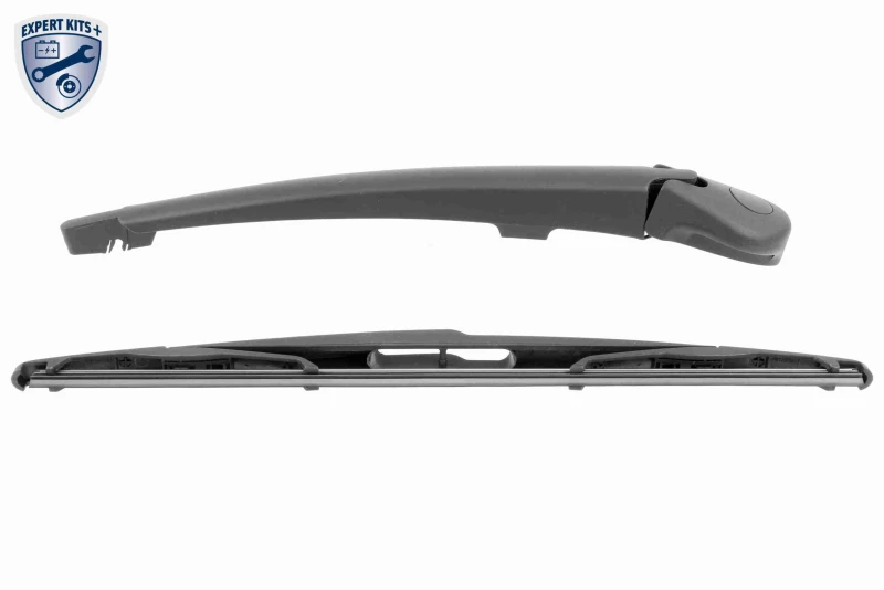 Image of VAICO V46-1748 Wiper Arm Set, window cleaning with integrated wiper blade, EXPERT KITS + PBT, GRP (Glass fibre Reinforced Plastic) Wiper Arm Set,windo