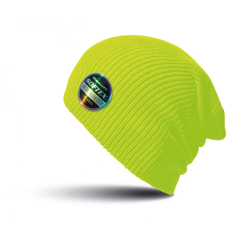 Image of Result Result Men Winter Essentials Core Softex Beanie Hat in Yellow Yellow One Size Male 5057080699711