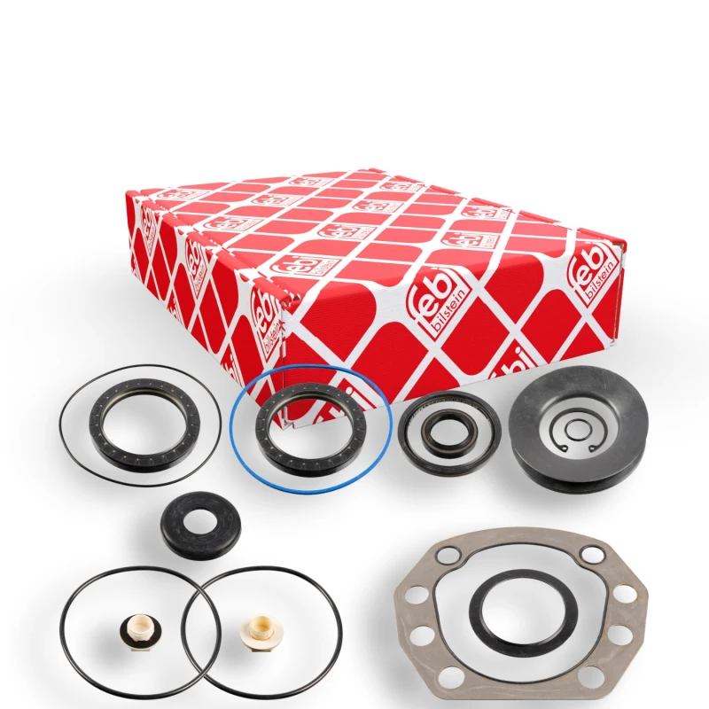 Image of FEBI BILSTEIN 108375 Gaskets NBR (nitrile butadiene rubber), Steel, EPDM (ethylene propylene diene Monomer (M-class) rubber), PTFE (polytetrafluoroeth