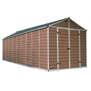 Image of Palram SkyLight Shed 8 x 20 - Amber