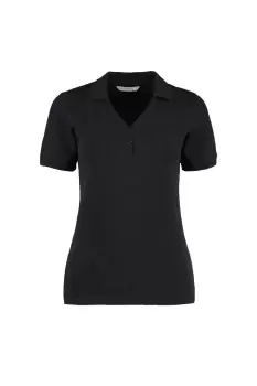 image of Sophia Comfortec V-Neck Short Sleeve Polo Shirt