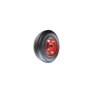Image of Rubber Tyre Pressed Steel Centre 355MM-25MMB Wheel Roller Bearing