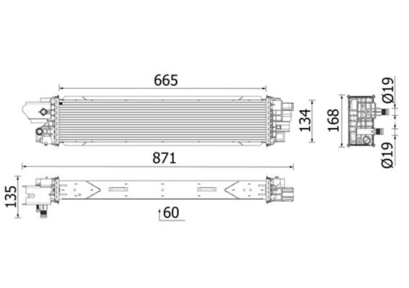 Image of Intercooler MAHLE CI 664 000P