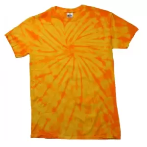 Image of Colortone Adults Unisex Tonal Spider Short Sleeve T-Shirt (S) (Spider Lime)