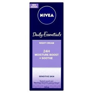 Image of Nivea Daily Essentials Sensitive Night Cream 50ml