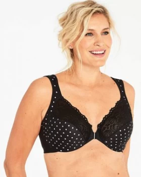 Glamorise Elegance Black/Lilac Bra