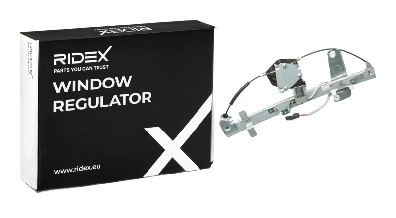 Image of RIDEX 1561W0424 Window regulator Left Front, Operating Mode: Electric, with electric motor Window Winder (1561)
