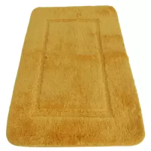 image of Mayfair Cashmere Touch Ultimate Microfibre Bath Mat (50x80cm) (Ochre)