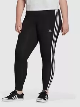 image of adidas 3 Stripes 7/8 Pants - Black, Size S, Women