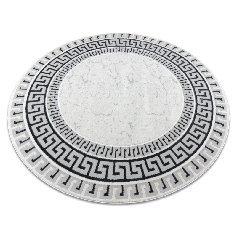 Image of RugsX Allure Rug in White Size: 200cm diameter White Unisex 200cm diameter