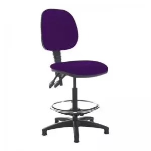 Image of Jota draughtsmans chair with no arms - Tarot Purple